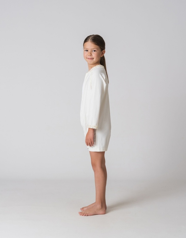 Fiola Rose Swim - Kids Sunsuit in Ivoire Perlé