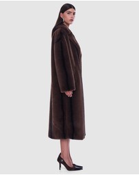 ENA PELLY - Nova Longline Faux Fur Jacket