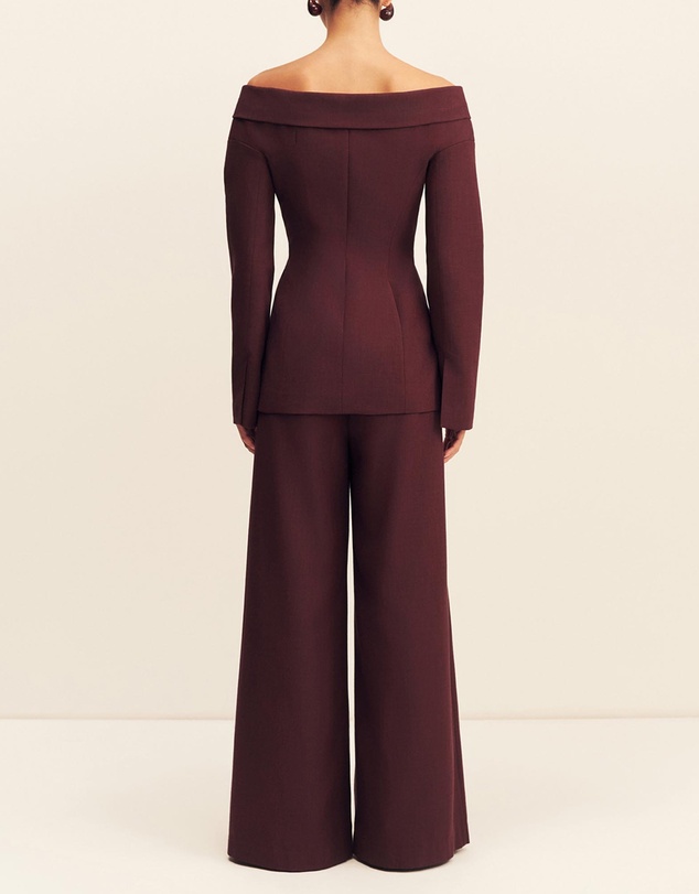 Shona Joy - Asher Off Shoulder Fitted Top