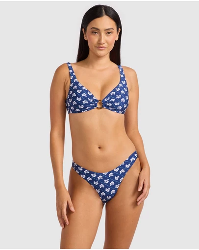 Seafolly - Batik Bloom Multifit Ring Front Tank Bikini Top