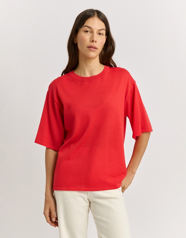 Toorallie - Extrafine Relaxed Knit Tee