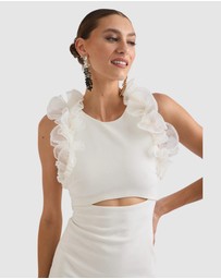 Romance by Honey and Beau - Trevia Frill Midi Dress