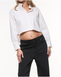 Soon Maternity - Loren Cropped Shirt
