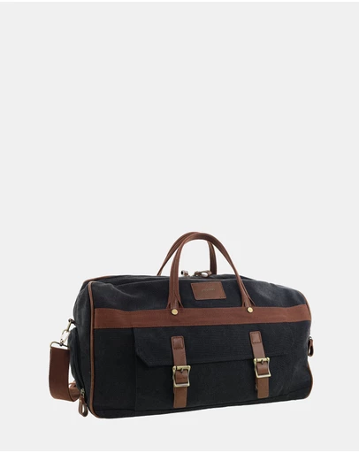 Pierre Cardin - Pierre Cardin Canvas Buckle Overnight Bag