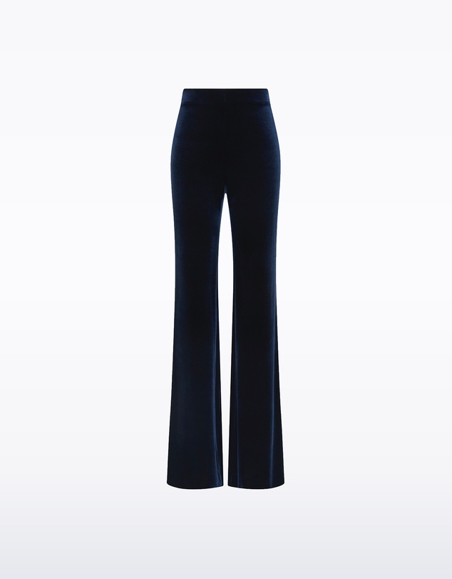 Carla Zampatti - Navy Velvet Bootleg Pant