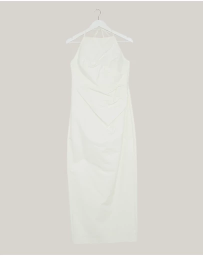 Revibe - Repaired Shona Joy Lani High Neck Halter Maxi Dress - AU 12