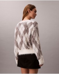 Calvin Klein Jeans - Soft Argyle Relaxed Cardigan