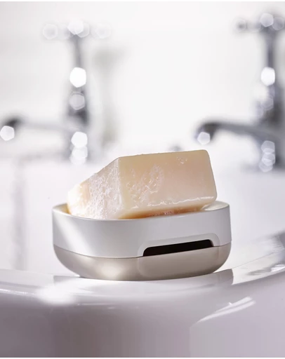 Joseph Joseph - Slim™ Compact Matt Finish Soap Dish (Ecru)