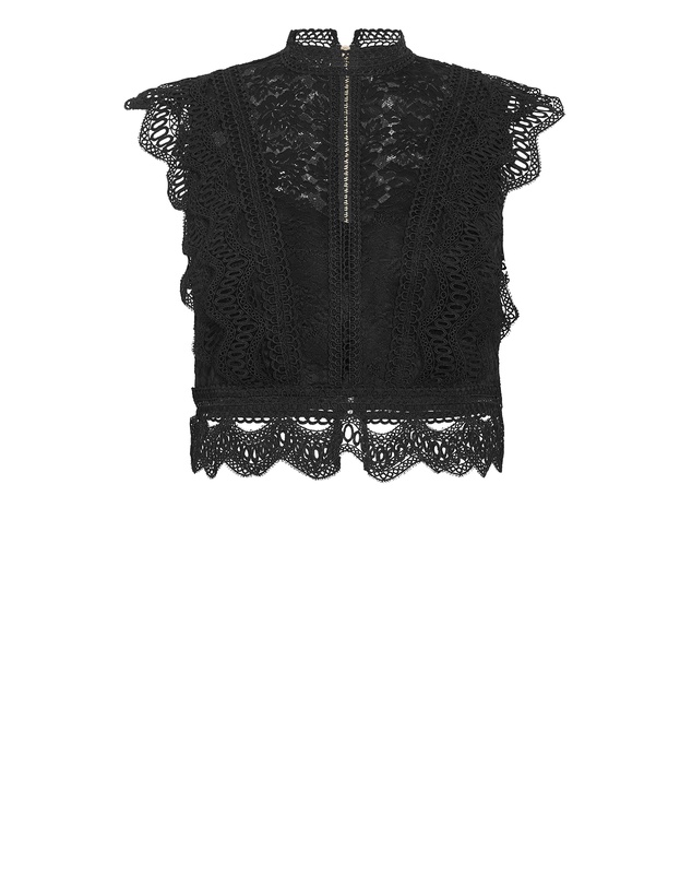 City Chic - Plus size Lucielle Sleeveless Top - black