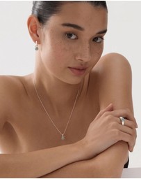 Najo - Solace 2-Tone Amazonite Huggie Earring