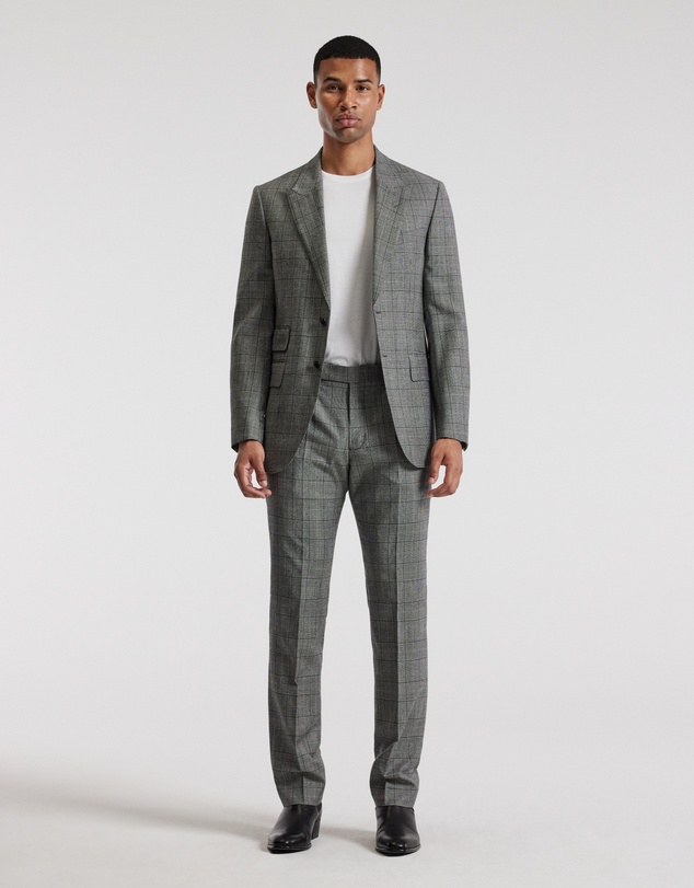 Calibre - Glen Check Suit Jacket Grey