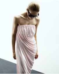M.N.G - Draped Asymmetrical Bandeau Dress