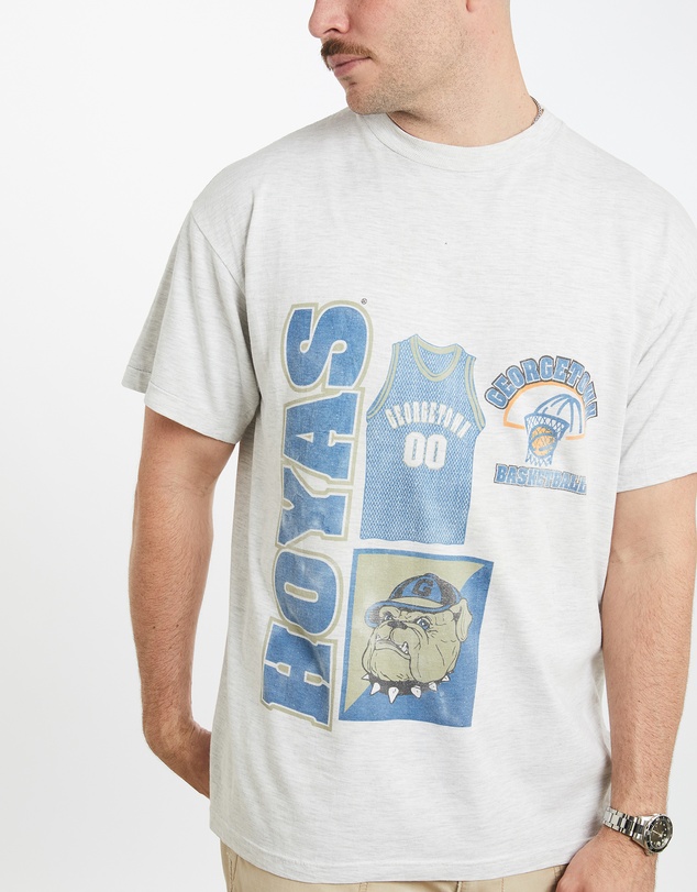 Vintage by The Real Deal - Pre Loved - Vintage 90s NCAA Georgetown Hoyas Basketball Tee