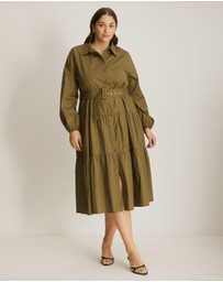 Atmos&Here Curvy - Aria Two Tiered Maxi Dress