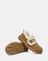 EVERAU - Australian Shepherd Ugg Rilee Loafer Cow Suede Upper House Shoes