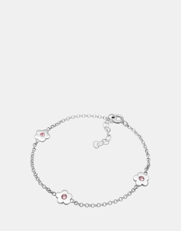 Elli Jewelry - Floral Kids Bracelet in 925 Silver