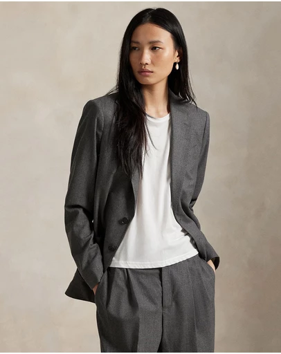 Polo Ralph Lauren - Single-Breasted Wool-Blend Blazer - The ICONIC Exclusive