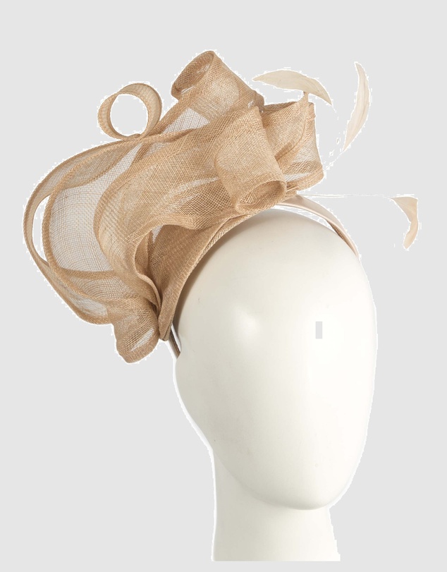 Max Alexander - Sinamay Nude Racing Fascinator