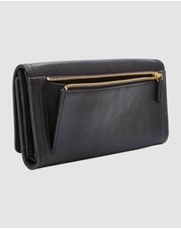 Fossil - Logan Black RFID Flap Clutch