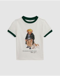 Polo Ralph Lauren - Polo Bear Cotton Ringer Tee - Babies-Kids
