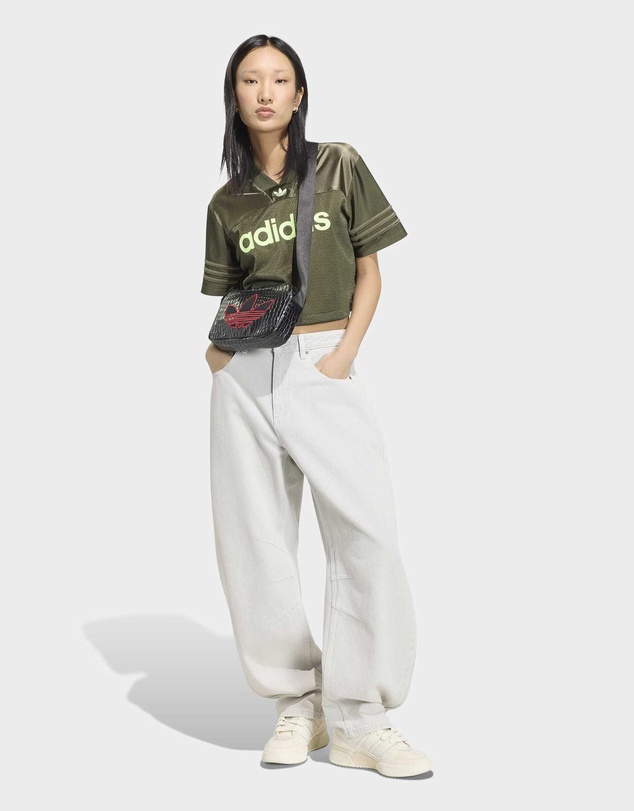 adidas Originals - HIGH RISE BARREL LEG DENIM PANT Womens