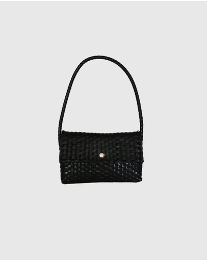 Mimmi Terra - Woven Shoulder Bag Nera