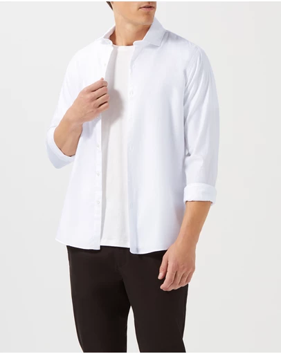 Van Heusen - Cotton Tencel Blend Casual Shirt