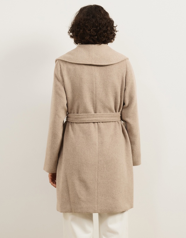 Atmos&Here - Dune Wool Blend Shawl Collar Coat
