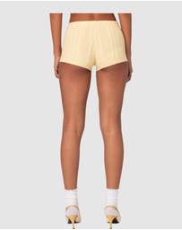 EDIKTED - Raegan Cable Knit Shorts