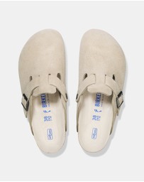 Birkenstock - Boston SFB Tonal Footbed Suede Leather Regular - Women's