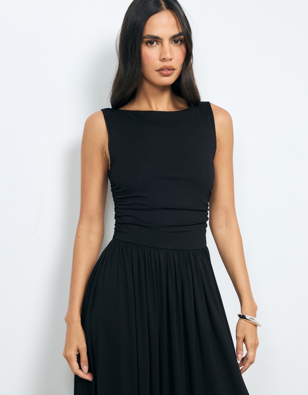 AERE - Daya Ruched Midi Dress