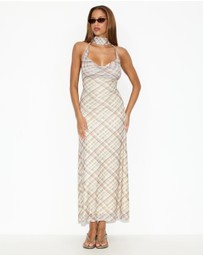 Dazie - Temptation Scarf Detail Maxi Dress