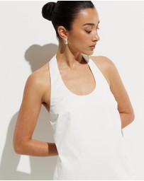 Calli - Tara Halter Twill Dress