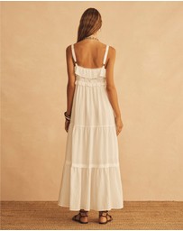 AUR OCEA - Bianca Lace Frill Slip Dress
