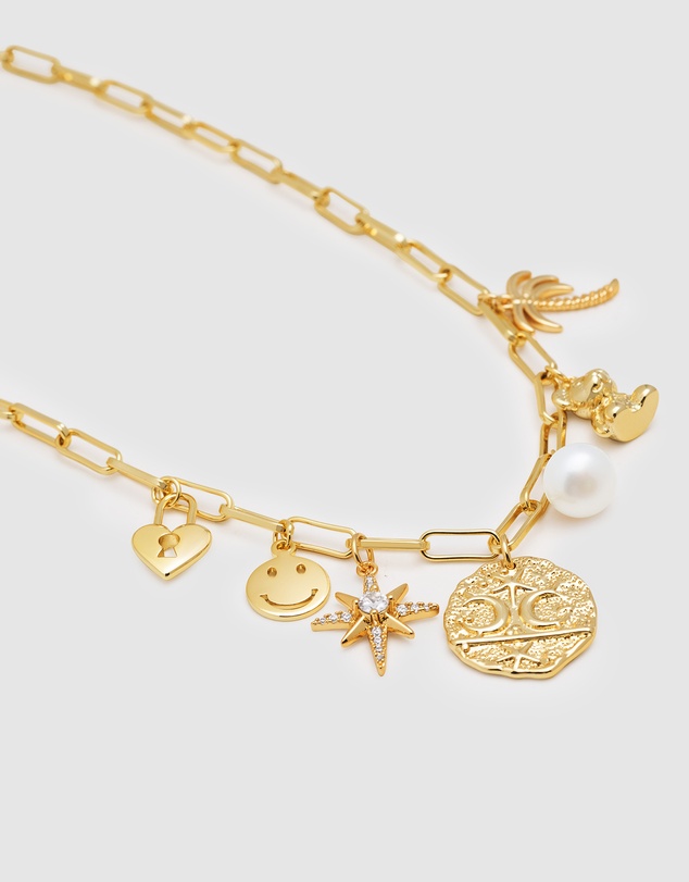 Nialaya Jewellery - Women's Charm Necklace