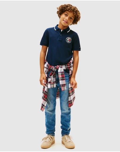 Tommy Hilfiger - Graphic Short Sleeve Polo - Teens
