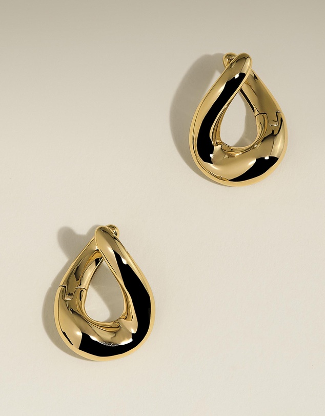 Astrid & Miyu - Molten 18ct Gold Plated Hoops