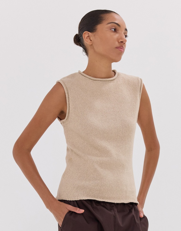 Cloth & Co. - The Rolled Edge Tank | Dune