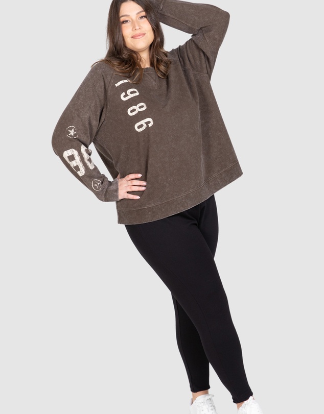 Love Your Wardrobe - LYW & Co Multi Print Sweat Top