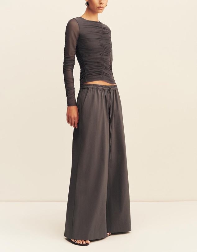 Shona Joy - Campbell Wide Leg Drawstring Pants