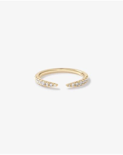 Michael Hill - 0.25 Carat TW Diamond Open Wedding Band in 14kt Yellow Gold
