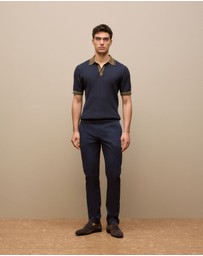Trenery - Slim Fit Chino Pant in Navy