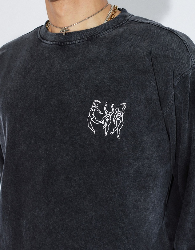 Dr Denim - Caiden Long Sleeve Washed Black Dance