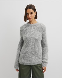 Country Road - Fluffy Crew Neck Knit