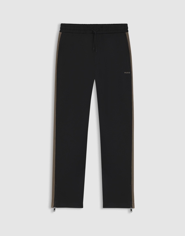 HUGO - Relaxed-Fit Tracksuit Bottoms With Logo Tape