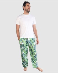 Sant And Abel - Men's Martinique® Green Banana Leaf PJ Pants