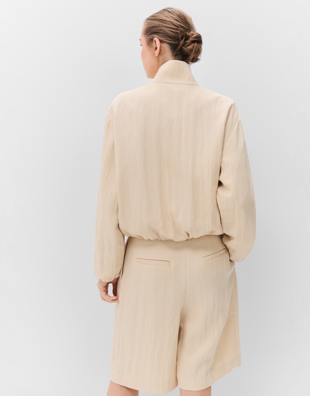 UNISON - Textured Stand Collar Jacket