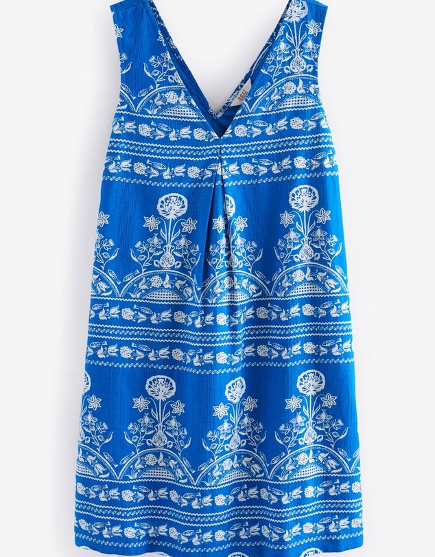 NEXT - Linen Blend V-Neck Summer Mini Dress