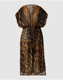 Miraclesuit Swimwear  - Raya de Safari Sheer Beach Cover Up Kimono