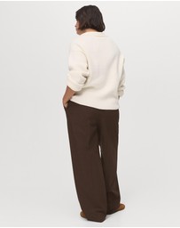 M.N.G - Low-Rise Wide-Leg Trousers